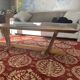 Table basse en noyer massif "Wharton" style G. Nakashima