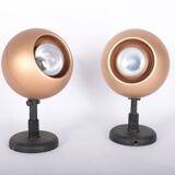 Pair of vintage LITA Eyeball wall lights, 1970s