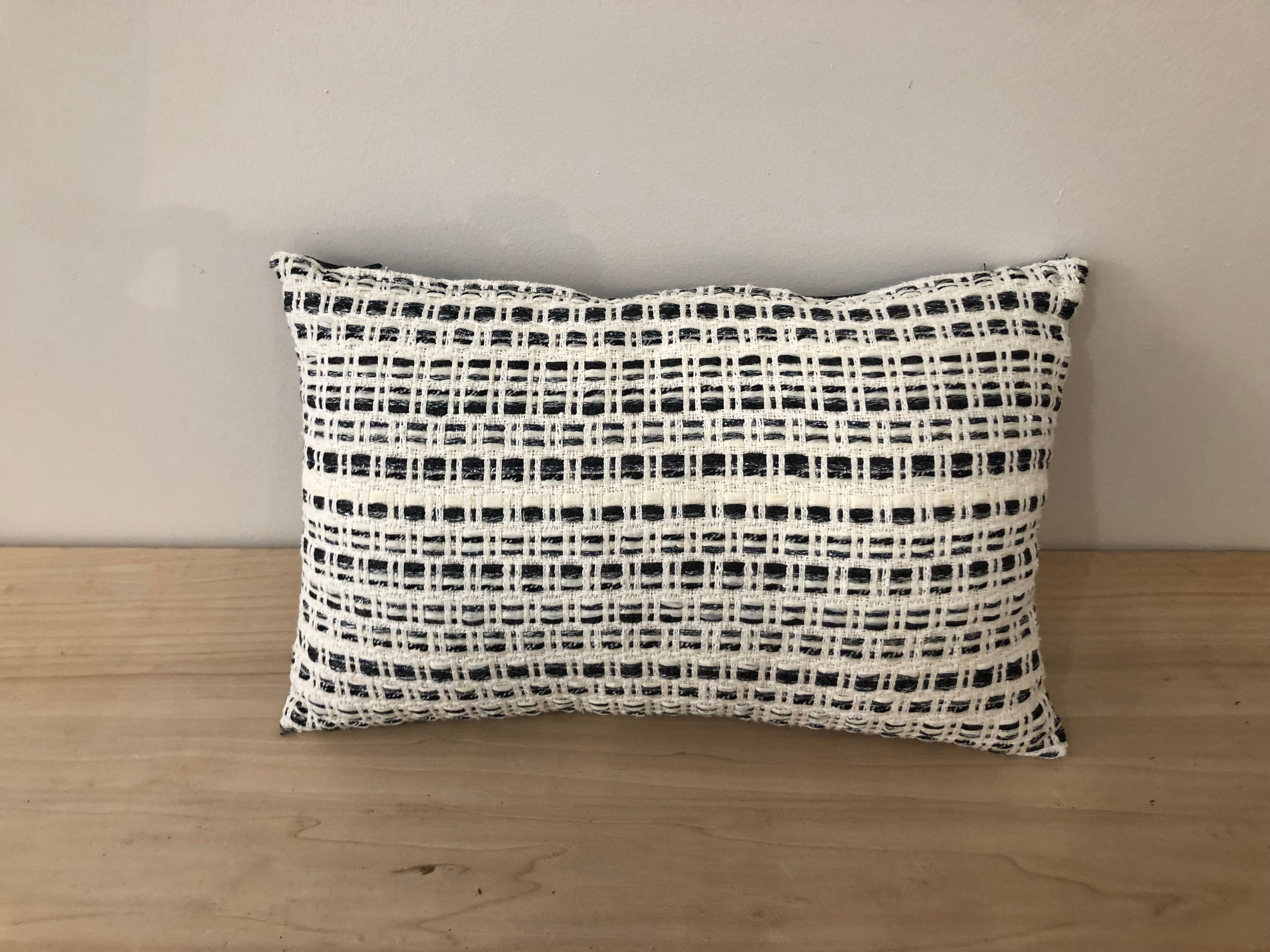 Black tweed cushion