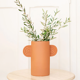 Amber terracotta ceramic vase - Oustao