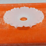 Lampshade for "retro" suspension in white glass