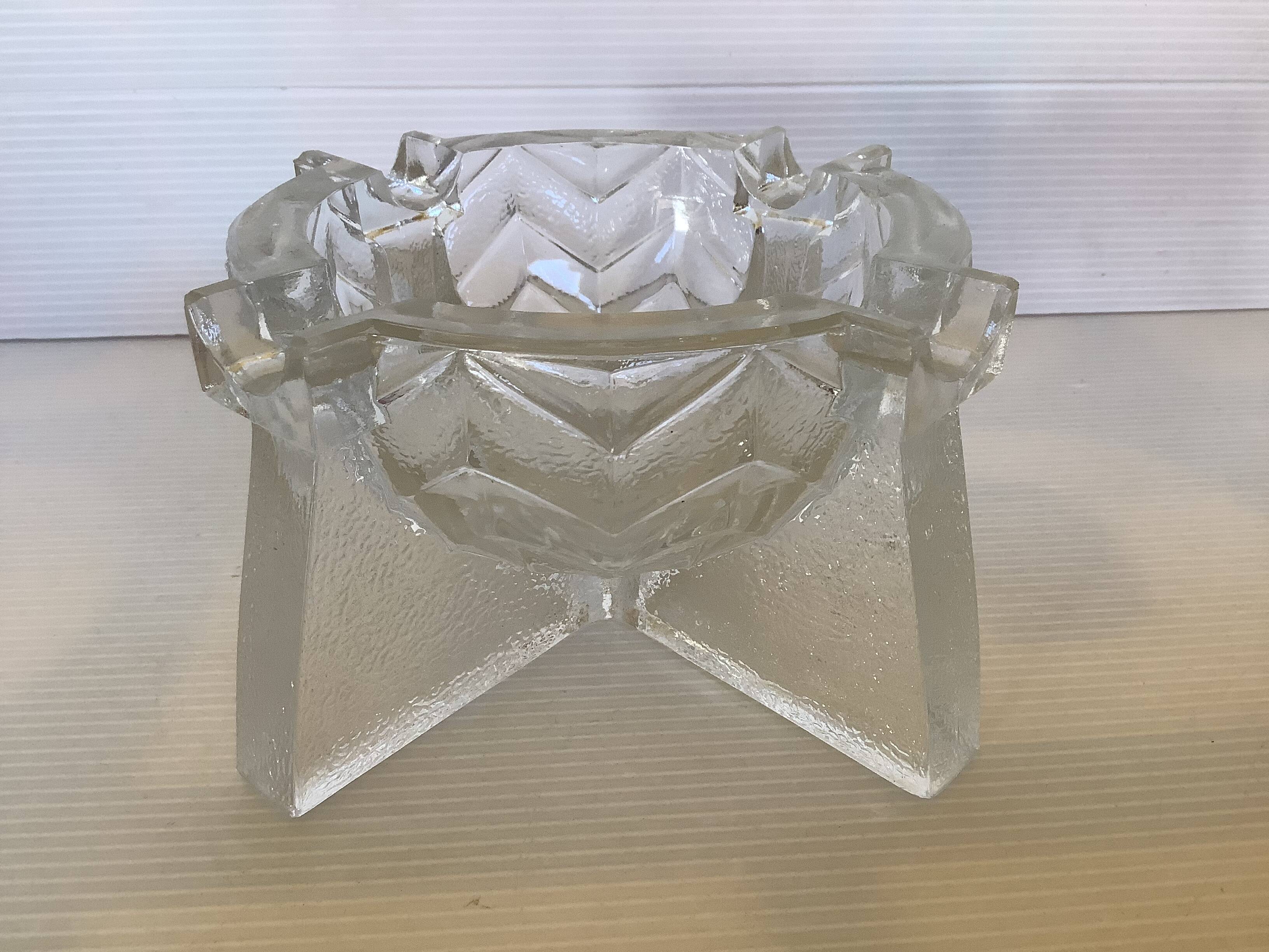 Geometric Art Deco ashtray tray