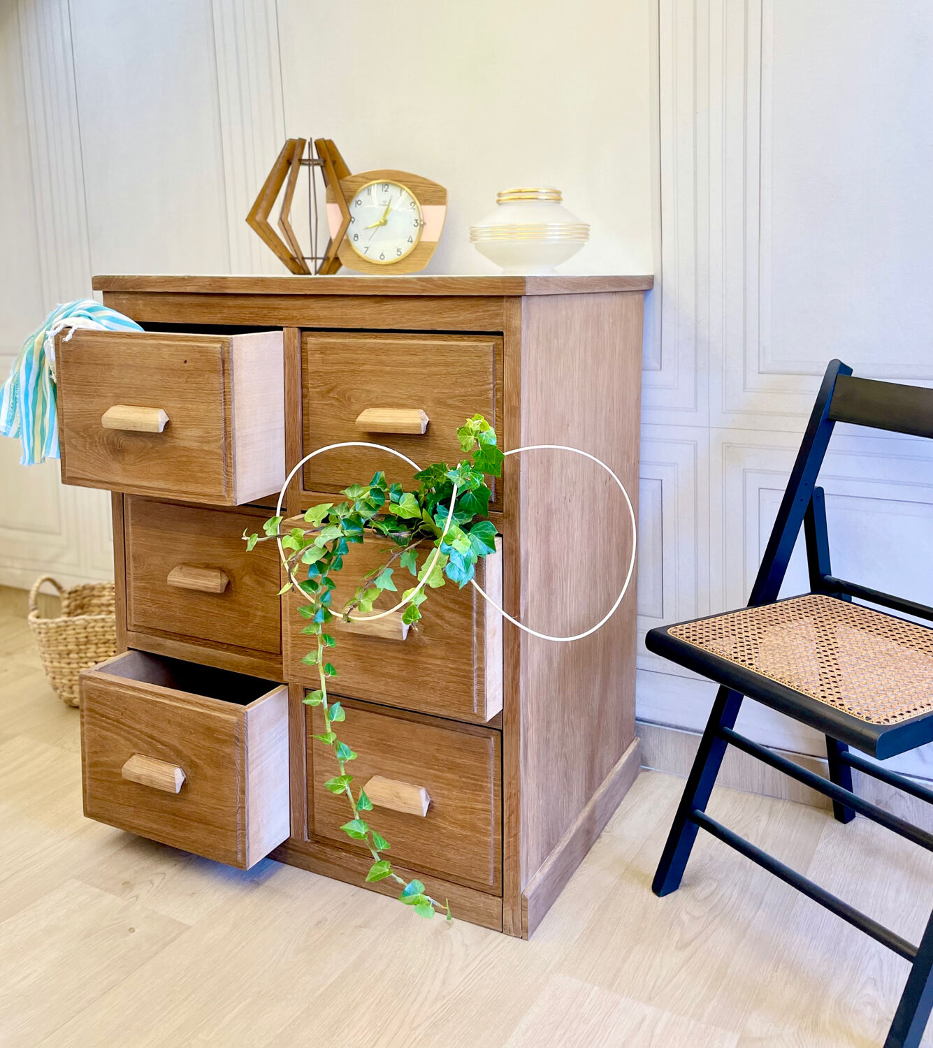 Vintage wooden workshop furniture