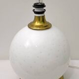 Mid-Century Modern Brass and Blown Murano Glass Table Lamp, 1970s