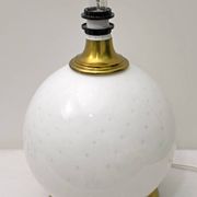 Mid-Century Modern Brass and Blown Murano Glass Table Lamp, 1970s