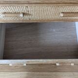 Rattan and wicker chest of drawers
