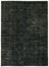 Hand-knotted persian antique 1970s 276 cm x 369 cm black wool carpet