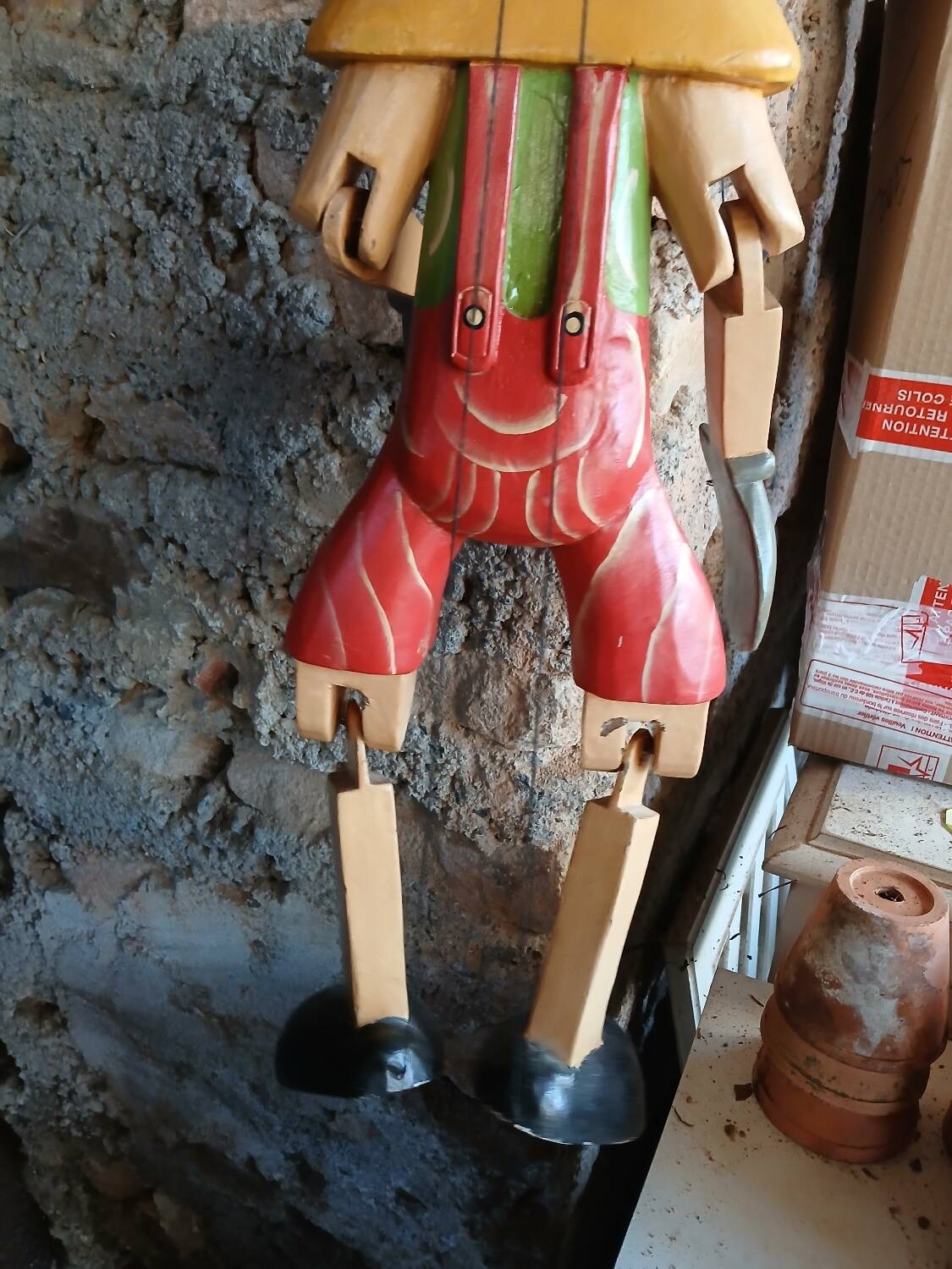 Pinocchio wooden puppet