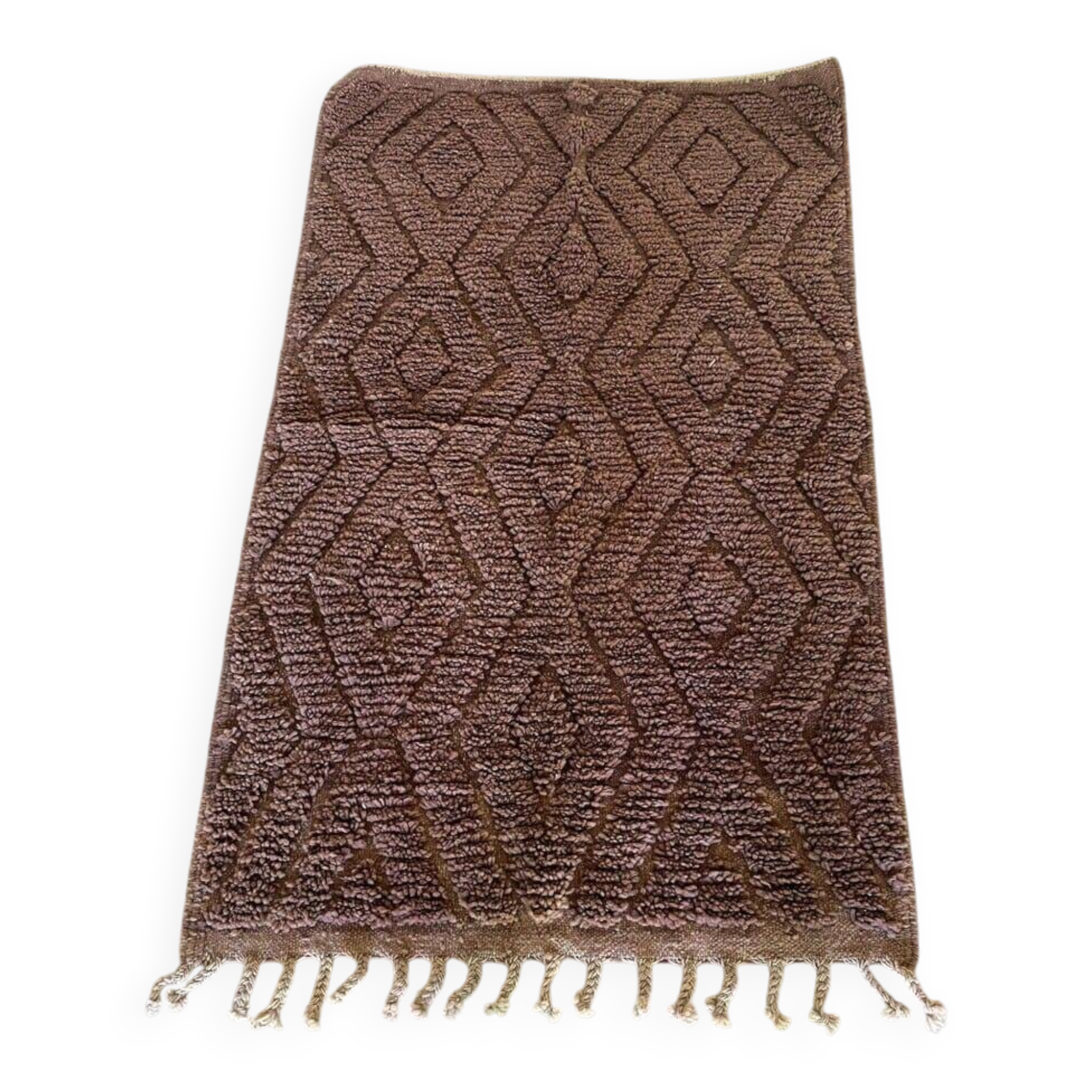 Handmade natural wool rug size 150 x 250 cm