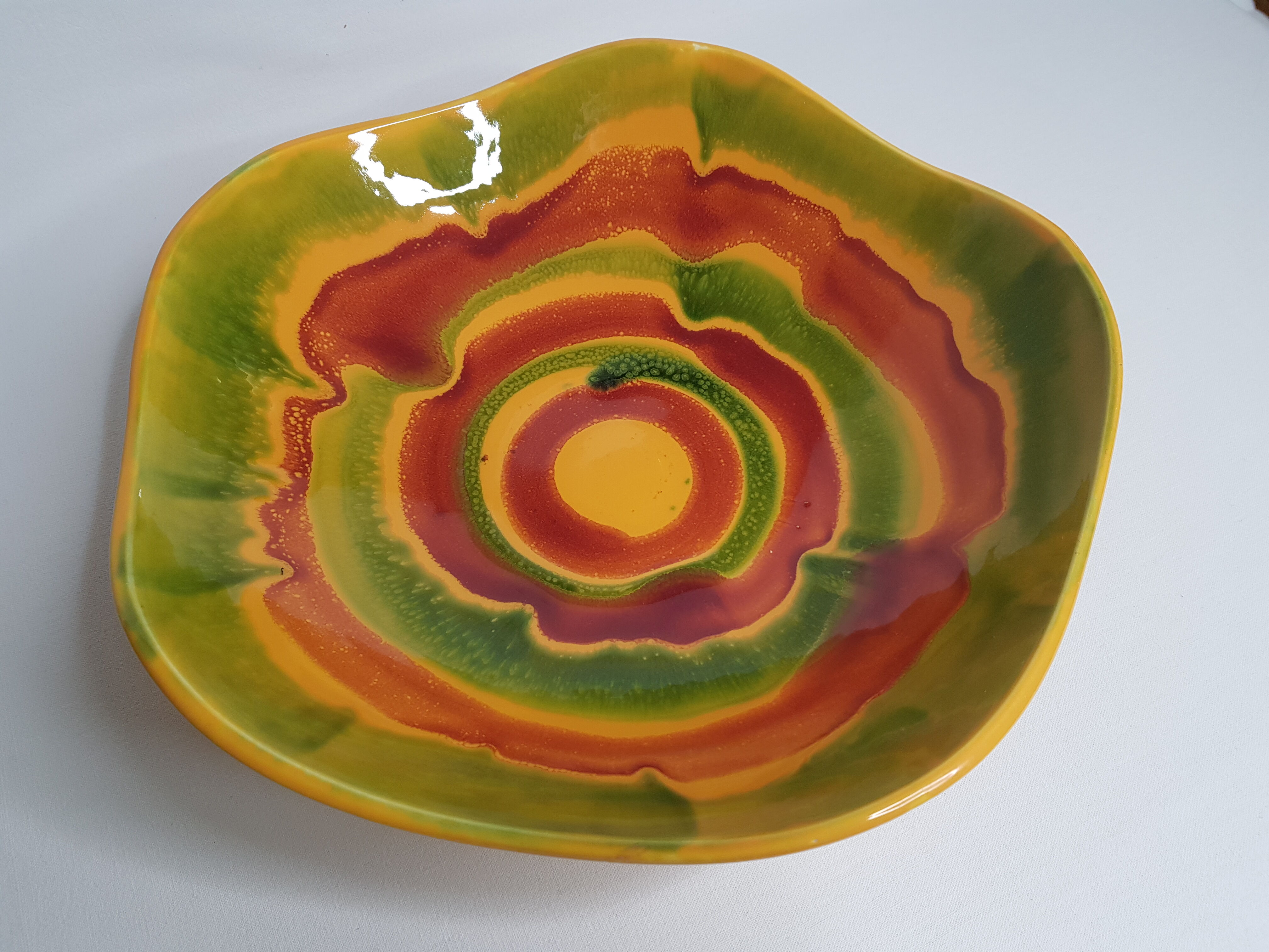 Coloured fruit cup "Flamenco" 33 cm
