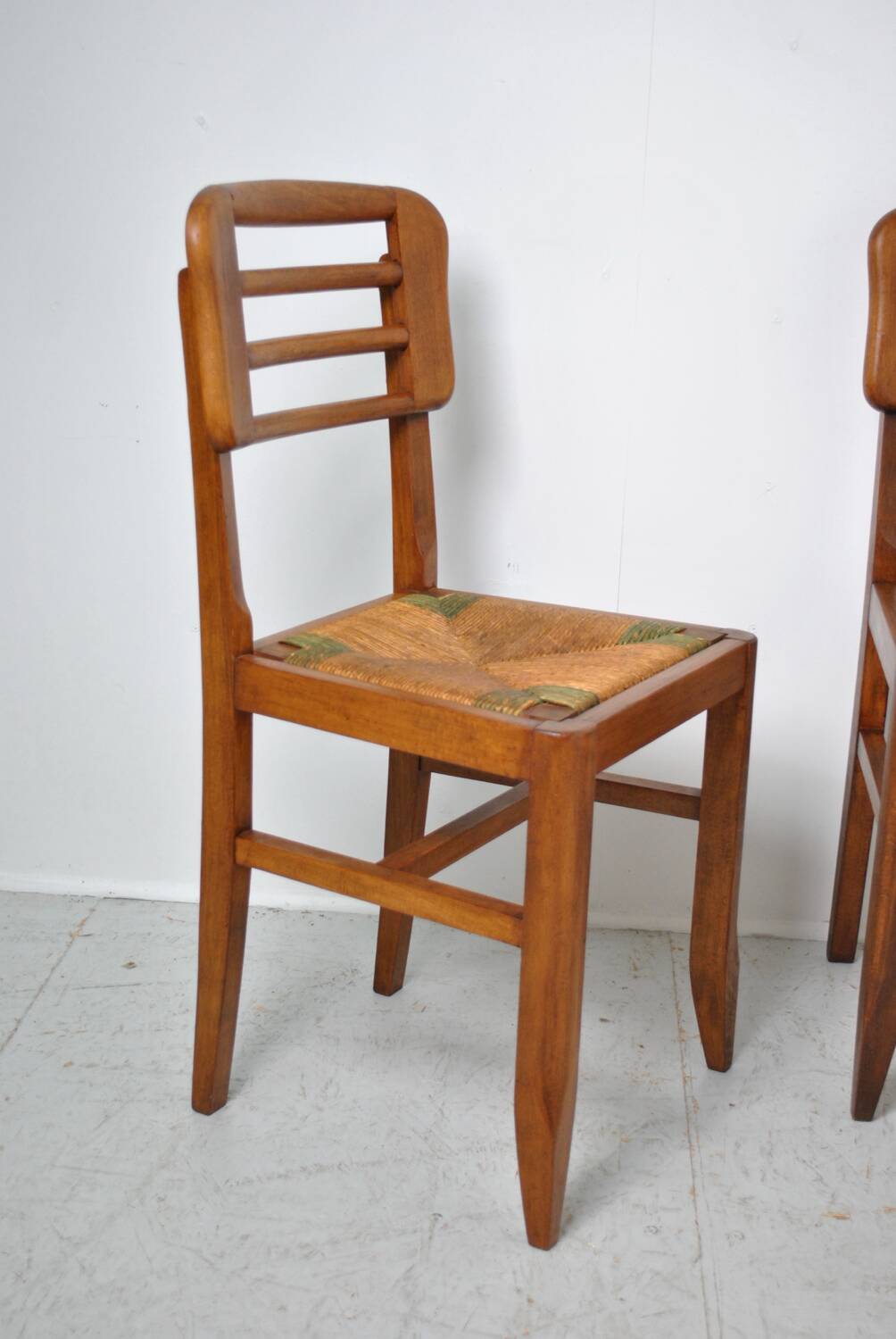 3 chaises style Pierre Cruege 1950