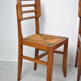 3 chairs attributed to Pierre Cruege 1950