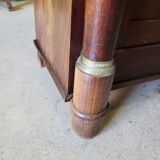 Empire library showcase in mahogany