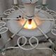 7-light art deco chandelier from the 1940s