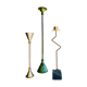 Set of three metal candle holders. Ikea, 80s