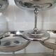 8 stainless steel 18/10 FCA style Létang and Rémi Jean Couzon cups