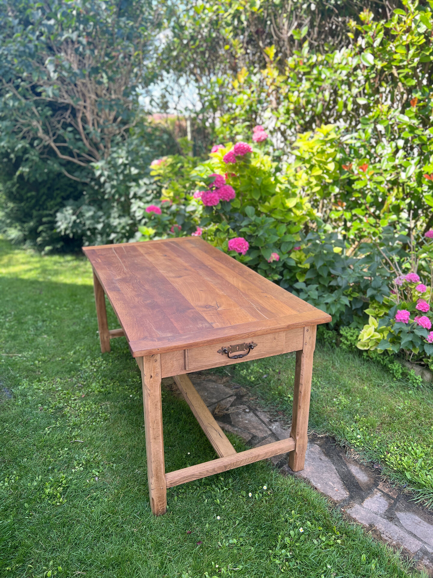 Farm table - solid oak light wood