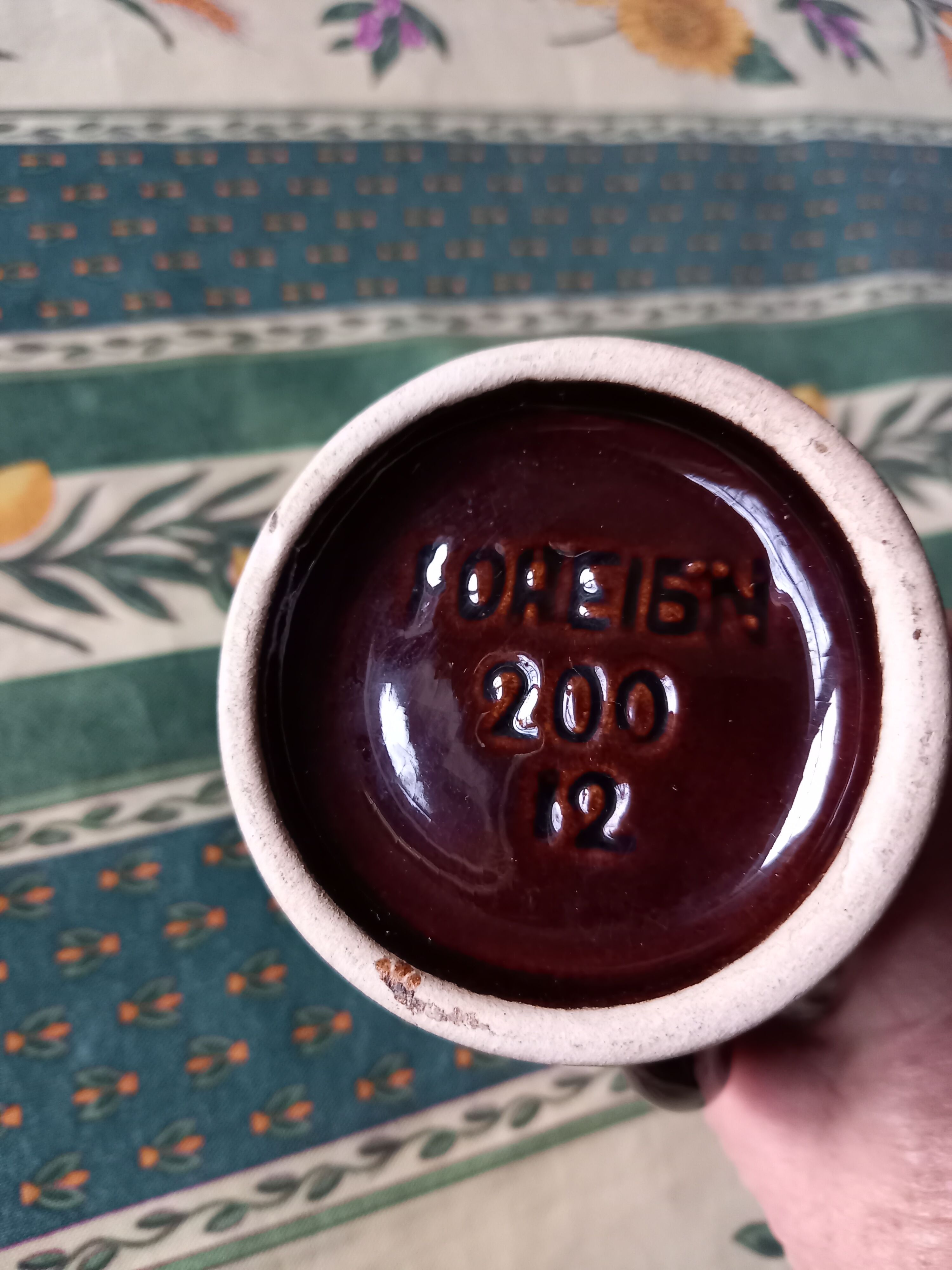 German ceramic vase Foreign vintage 60s