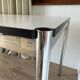 USM Haller desk in pearl grey laminate