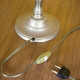 Large brass lamp with lampshade