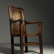Chaise anglaise en chêne, 1650-1670