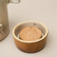 Vintage olive pot in glazed stoneware Arts-Céram Grand Feu 1950-1960