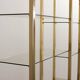 Black Belgo Chrom Hollywood Regency 20 Carat Gold Plated Shelving Unit 70s