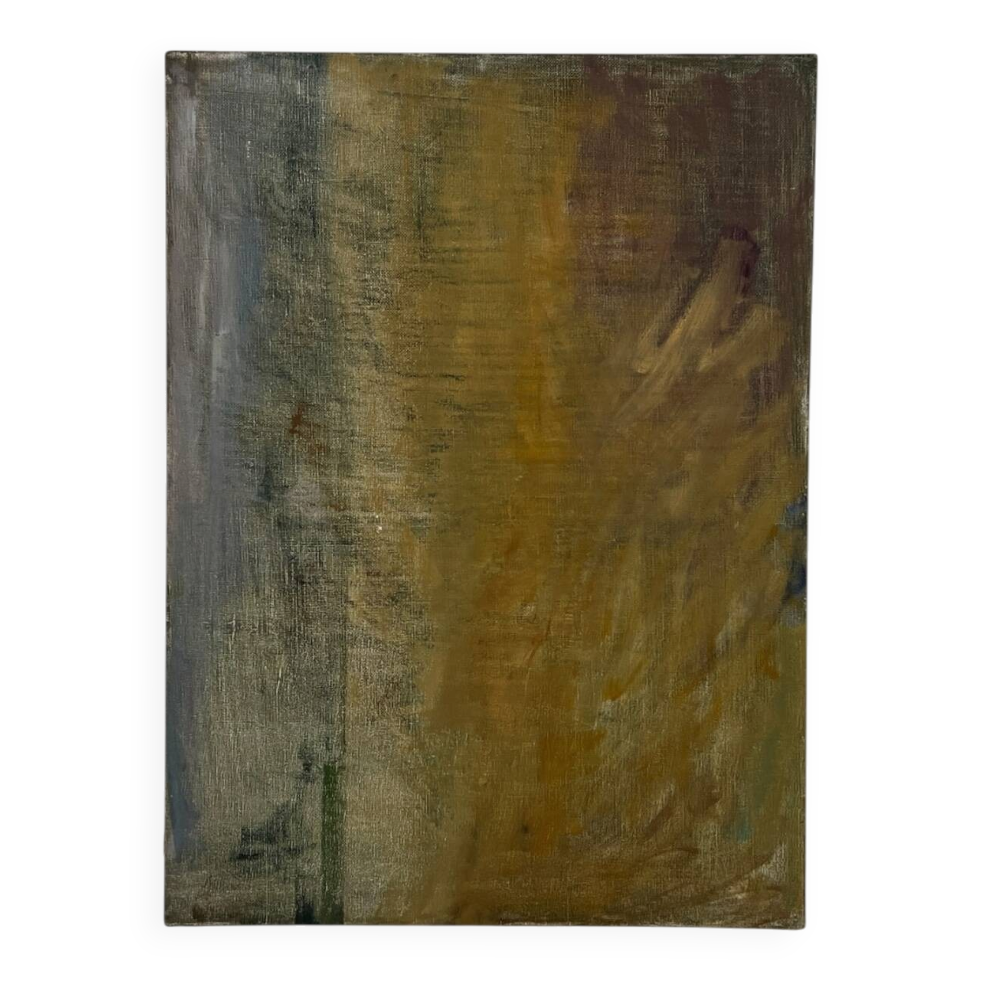 Tableau abstrait sur toile, technique mixte vers 1970