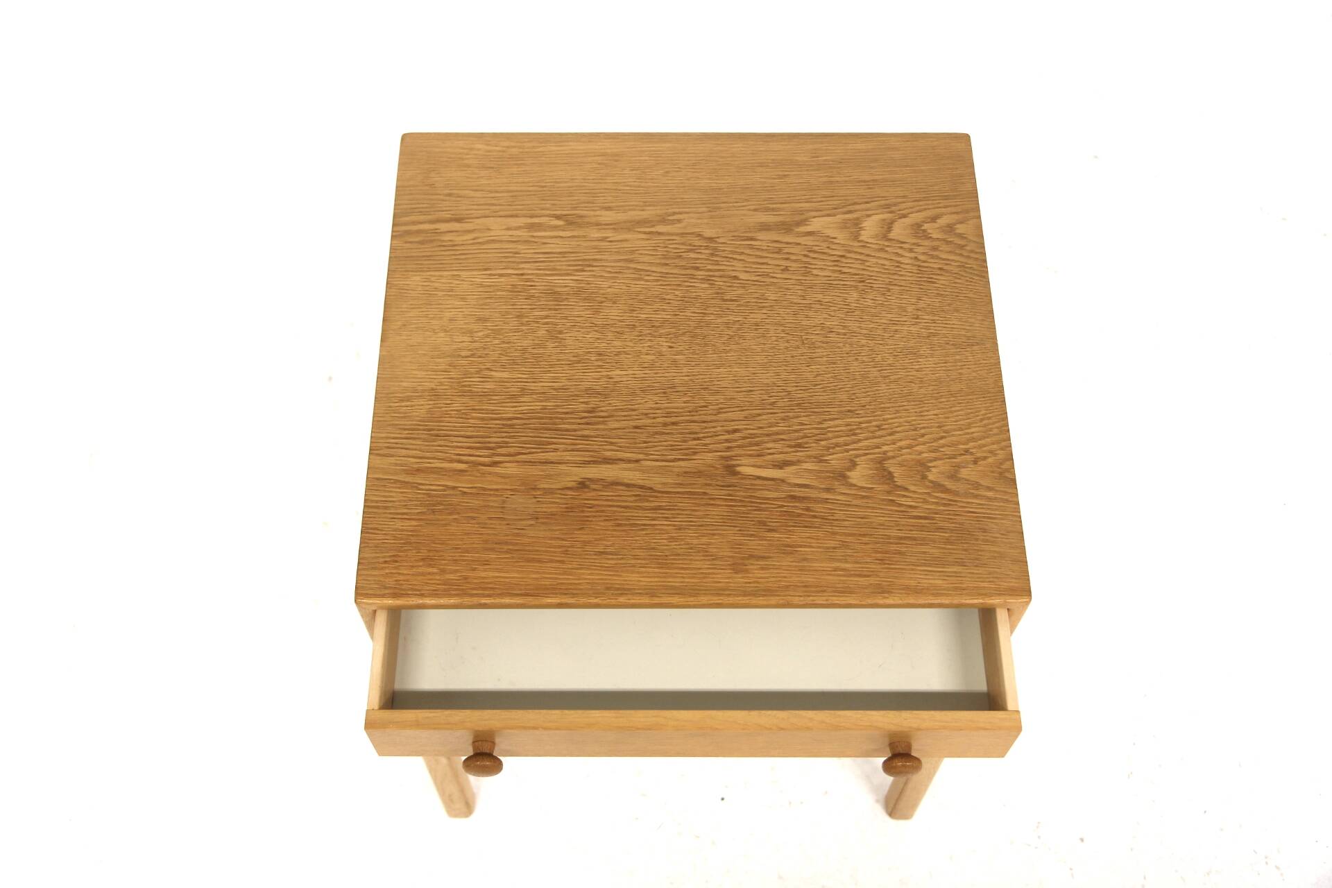 "Casino" oak bedside table, Engström & Myrstran, Sweden, 1960s