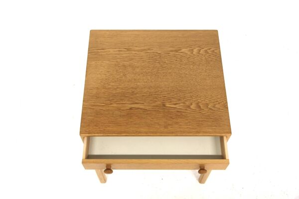 Table de chevet ''Casino'' en chêne, Engström & Myrstran, Suède, 1960