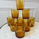 set of 9 bubbled glass water glasses from Biot 70s