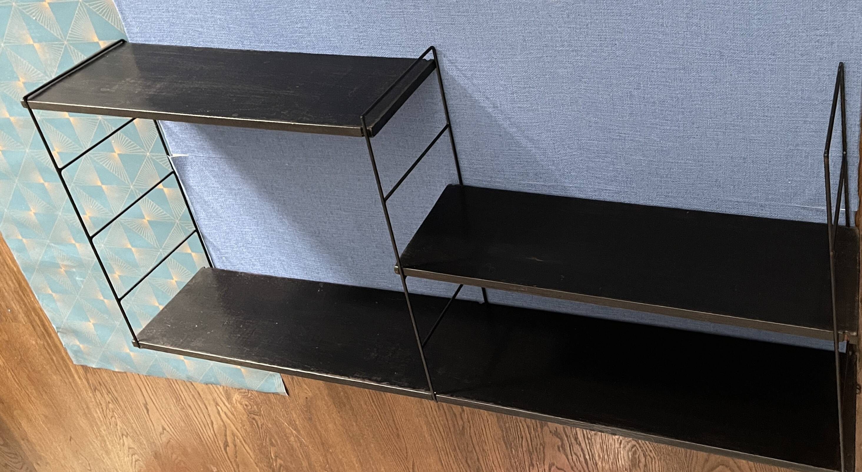 Nils Strinning 3-shelf wall-mounted bookcase, 100 cm x 48 cm