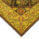 Handwoven persian overdyed 291 cm x 404 cm yellow wool rug