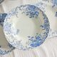 Set of 6 Saint Amand et Hamage iron earth soup plates, Bellflower