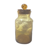 Biot bubbled glass jar