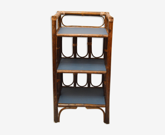 Etagère en rotin relookée