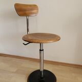 Tabouret industriel télescopique, Mirima, France vers 1950