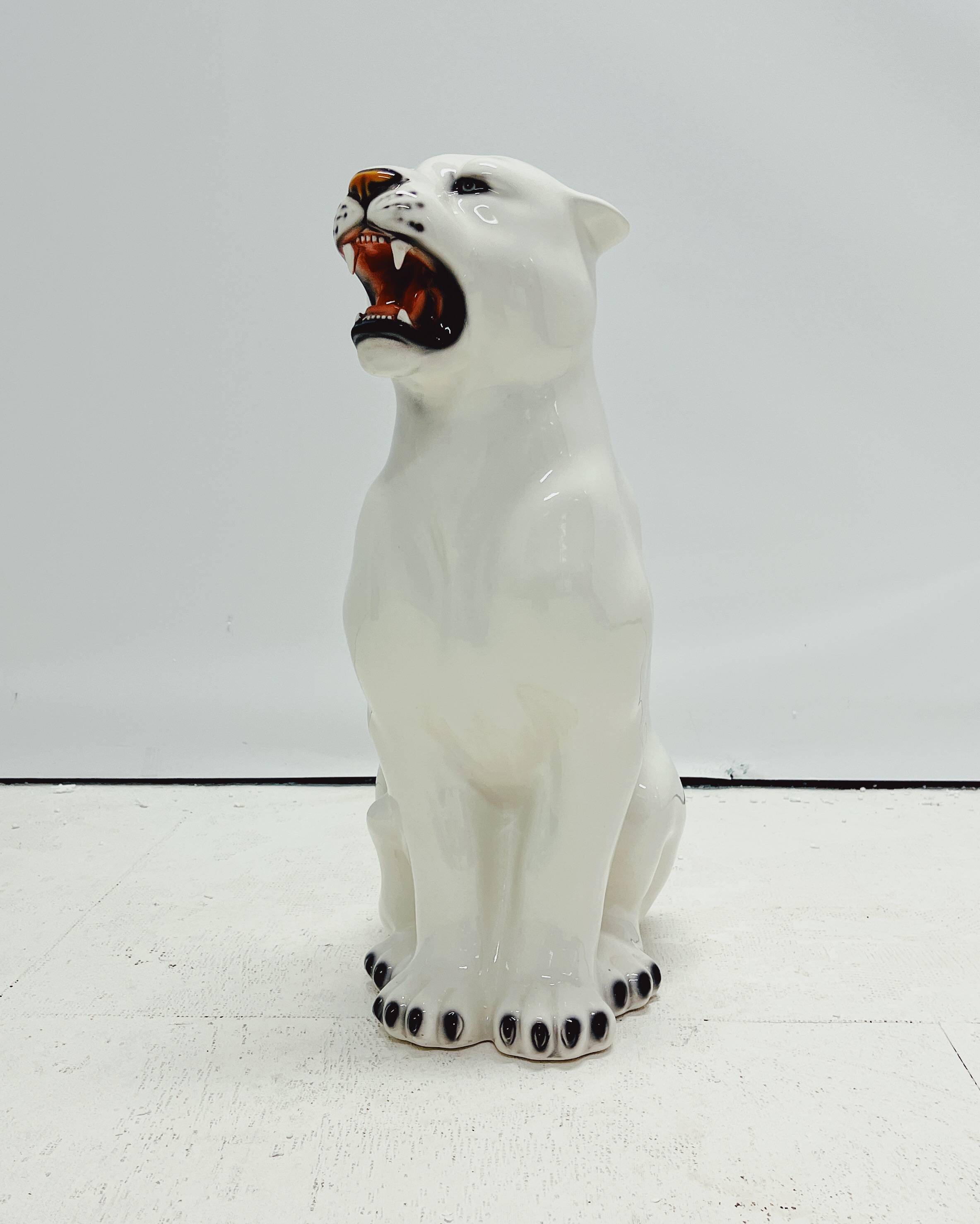 White panther ceramic
