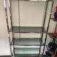 Display bookshelf modular wall shelf glass and chrome vintage 1970s