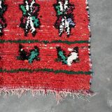 Red Boujad Moroccan rug - 10 x 237 cm