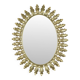 Vintage Deknudt Sun Mirror Sunburst Gold Acanthus Sixties