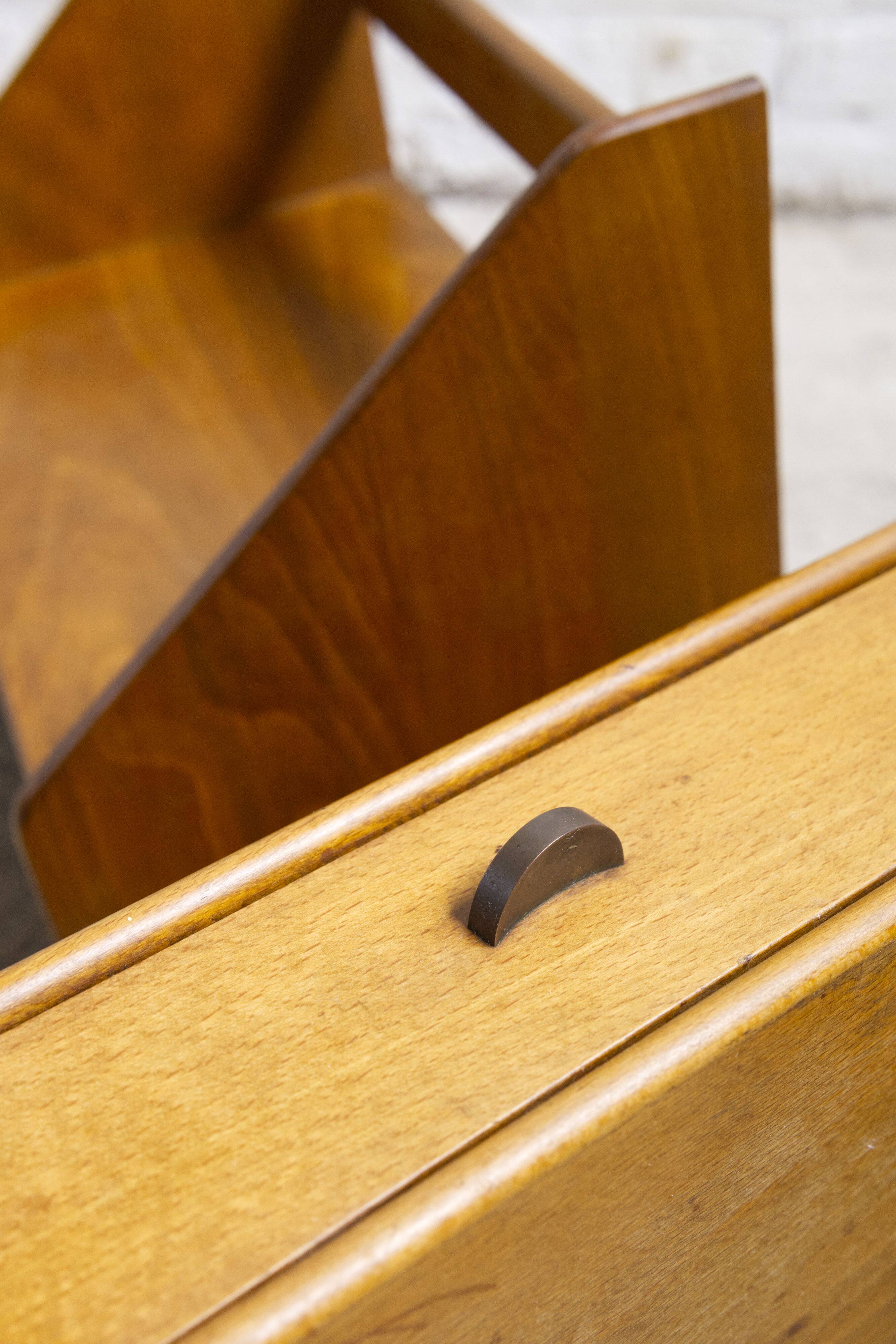 2x wall mounted mid century night stands