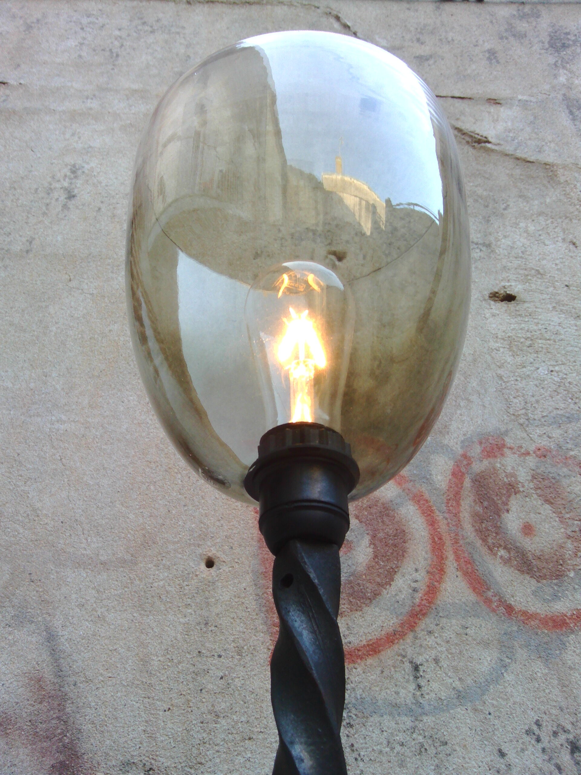 Brutalist floor lamp