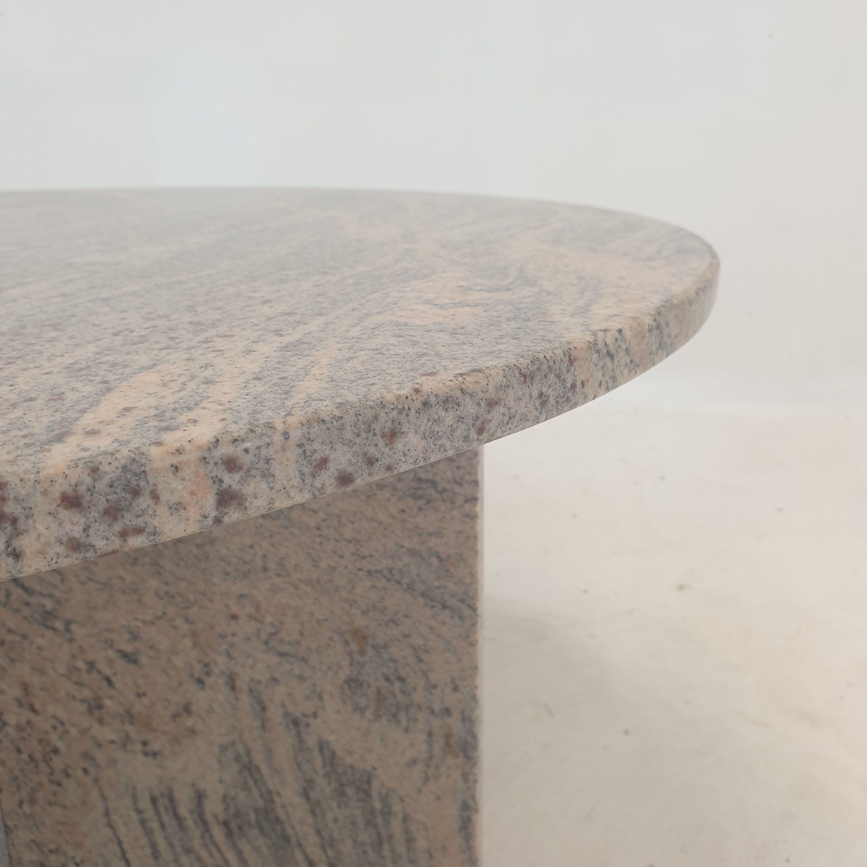 Round Italian Coffee Table, 1980's