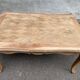 Renovated Louis XV extendable dining table walnut 265cm