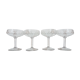 Set of 4 glasses cut Crystal