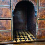 Lady's secretary in marquetry stamped