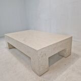 Fossil stone coffee table, 1980s