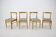 1960s Set of Four Minimalist Dining Chairs, Czechoslovakia