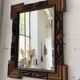 Tramp art mirror 1900 folk art France